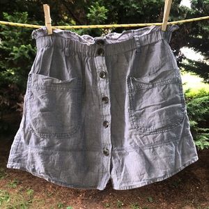 A Blue-ish Purple Button Up Skirt